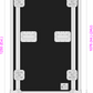 24 Unit Rack, 550mm Body - 511mm Rack Pitch