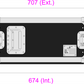 5 Unit Rack, 550mm Body - 511mm Rack Pitch