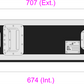 4 Unit Rack, 550mm Body - 511mm Rack Pitch