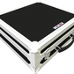 White electronic equipment case with black honeycomb pattern on a white background
