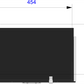 Rectangular black flight case with dimensions labeled on a white background