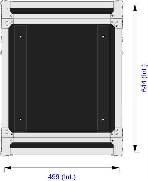4 Unit Rack Example Kinesys DigiHoist 4 Unit Rack - 500mm Rack Pitch – 5 Star Cases