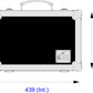 Foam Lined Briefcase - LD6, Black Fittings & Hardware